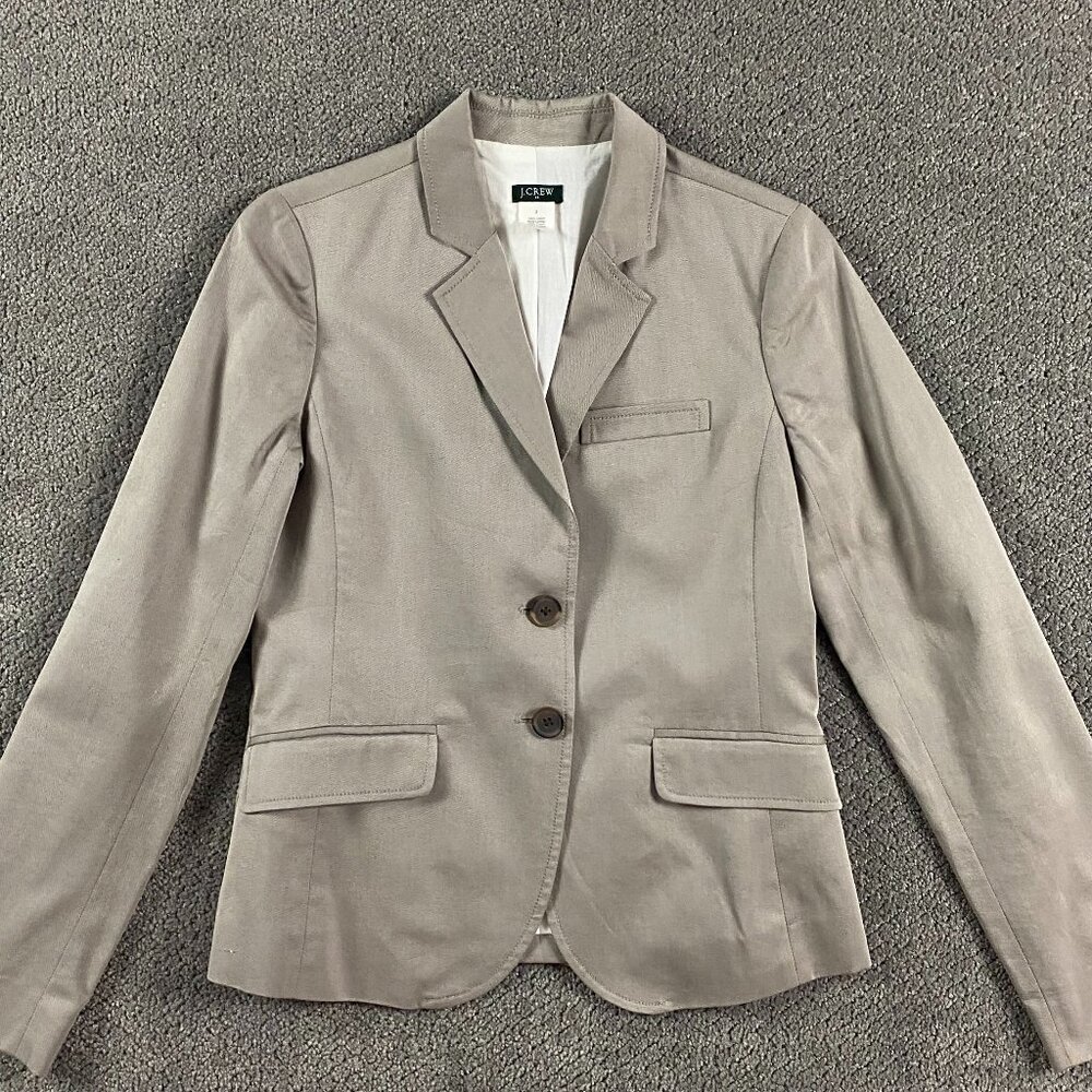 NWOT J.Crew Blazer Women's Size 2 Light Brown J. Crew Jacket